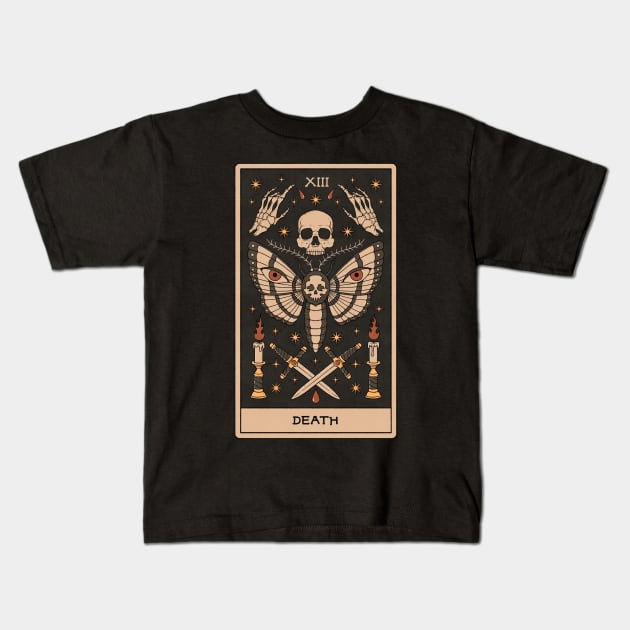 Death - Tarot Card Kids T-Shirt by thiagocorrea